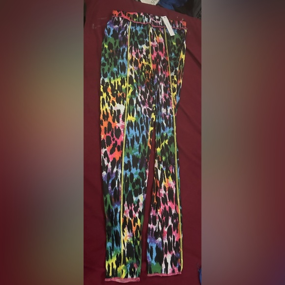 Rainbow cheetah long sleeve tights set - Picture 2 of 2